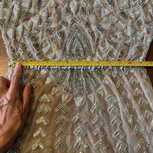 Vintage Letage Women's Jeweled Fully Beaded Mini Dress - Picture 6 of 10